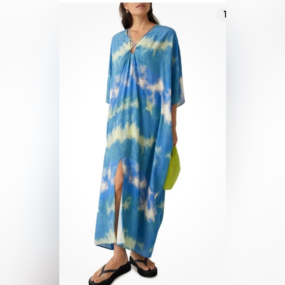 and OTHER STORIES Tie Dye Print Caftan sz m
